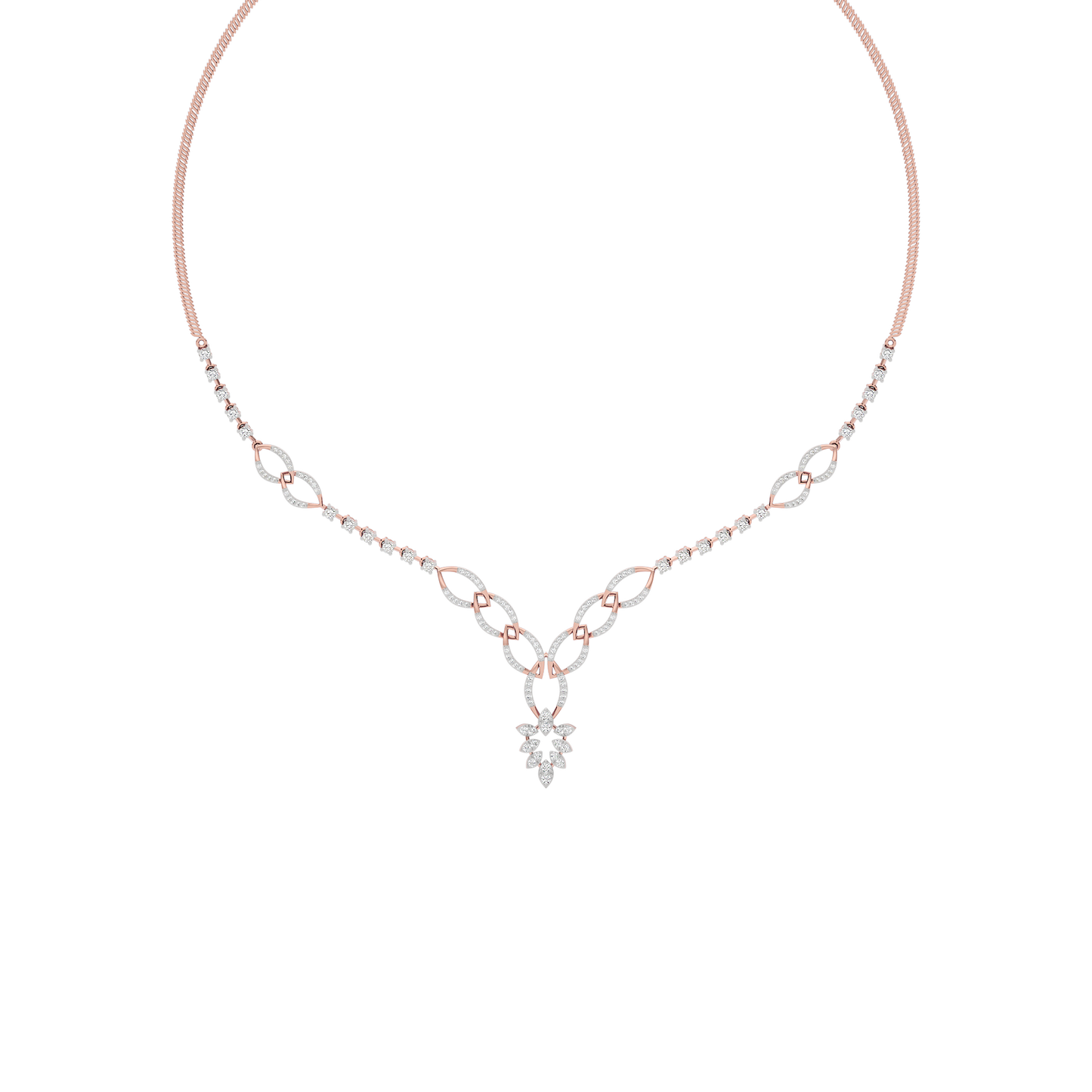 Opal Serenity Diamond Necklace