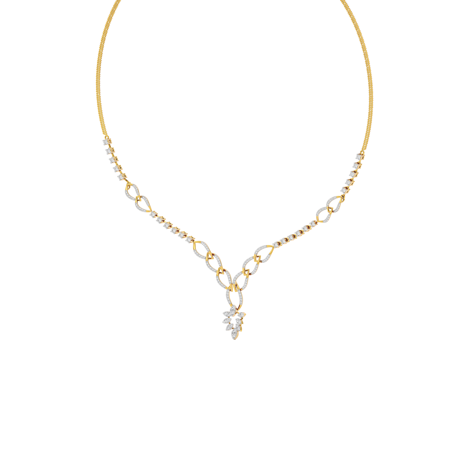 Opal Serenity Diamond Necklace