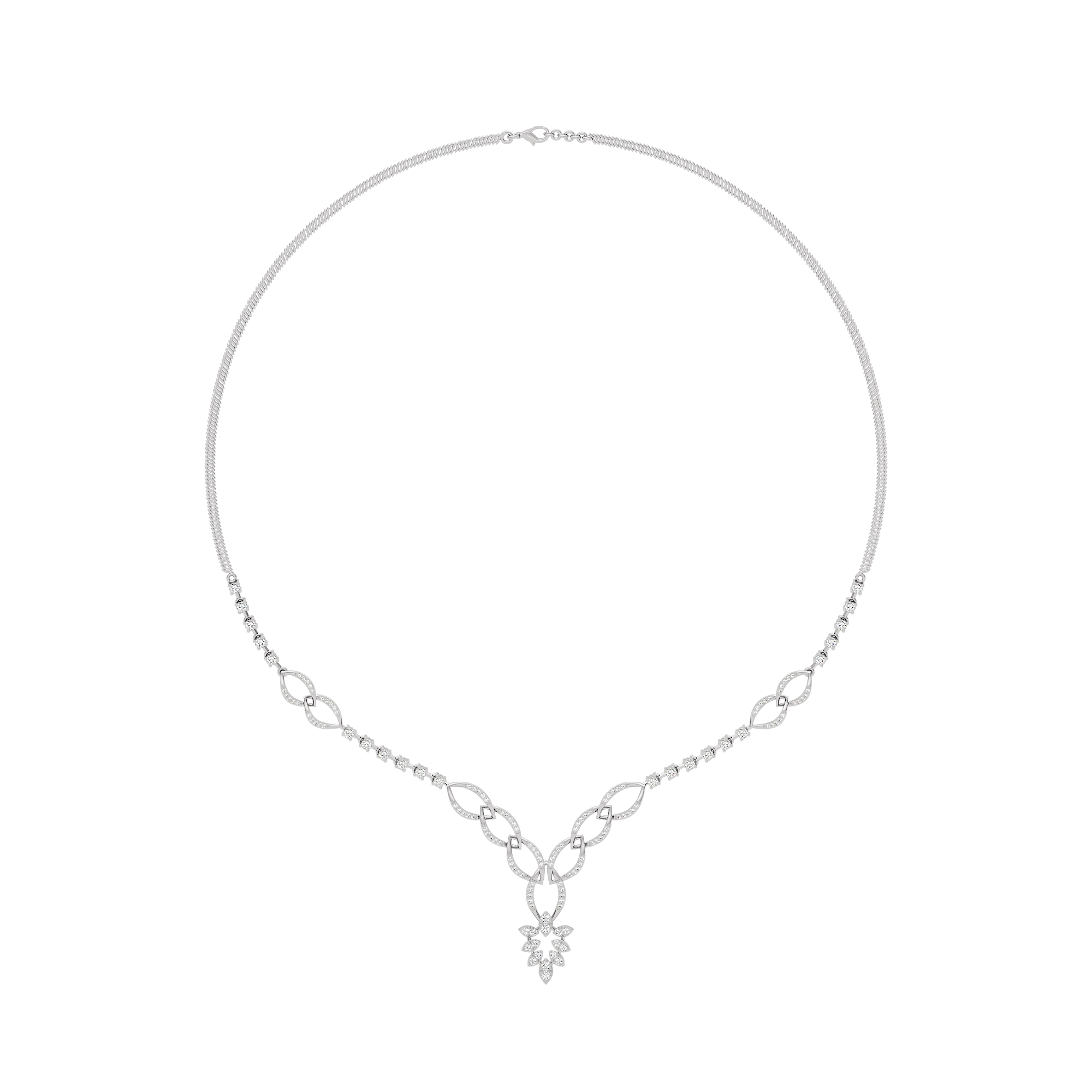 Opal Serenity Diamond Necklace