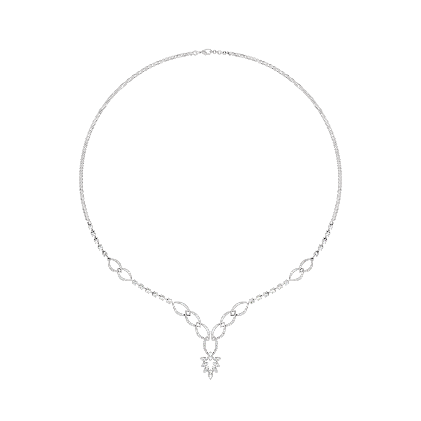 Opal Serenity Diamond Necklace