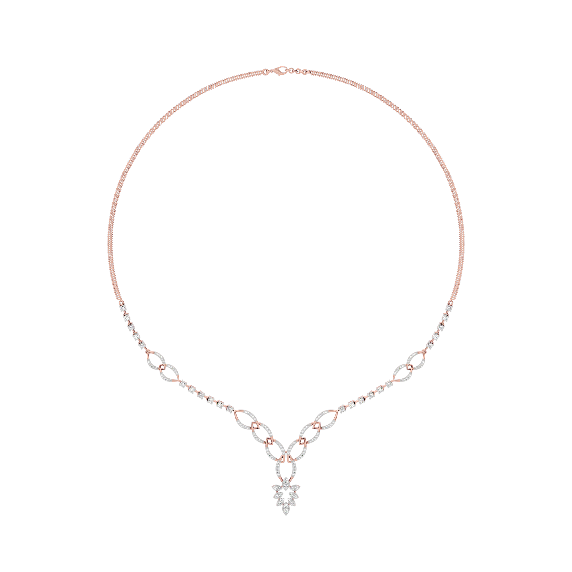 Opal Serenity Diamond Necklace