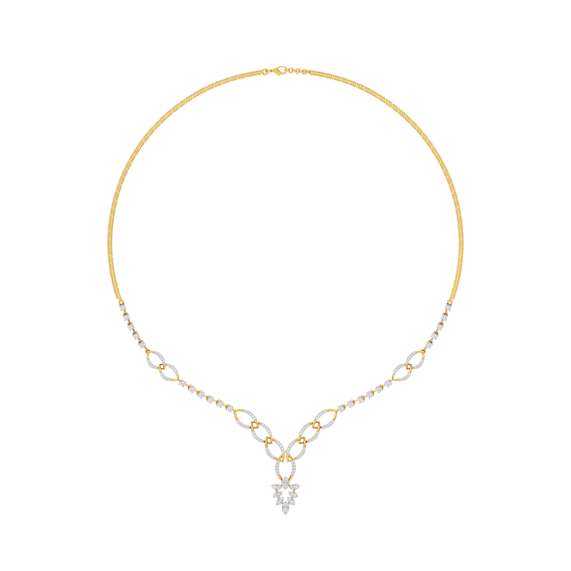 Opal Serenity Diamond Necklace