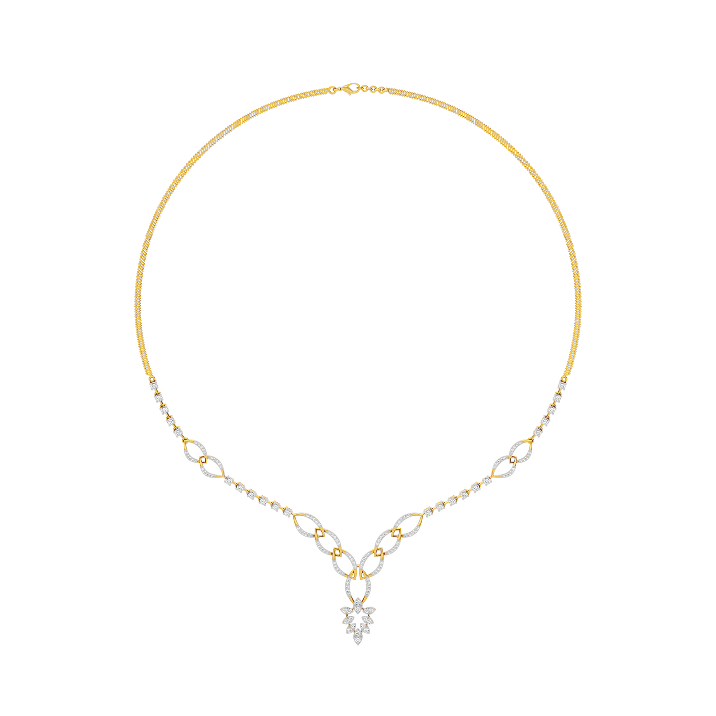 Opal Serenity Diamond Necklace