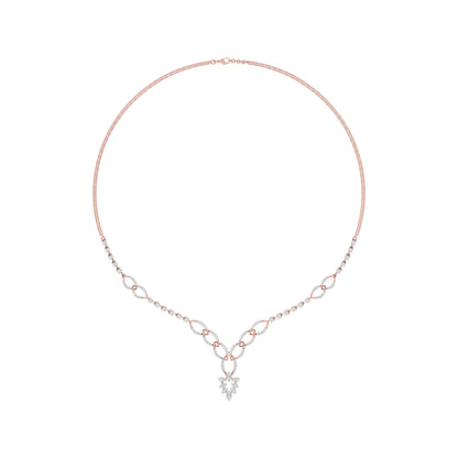 Opal Serenity Diamond Necklace 18 KT / Rose Gold