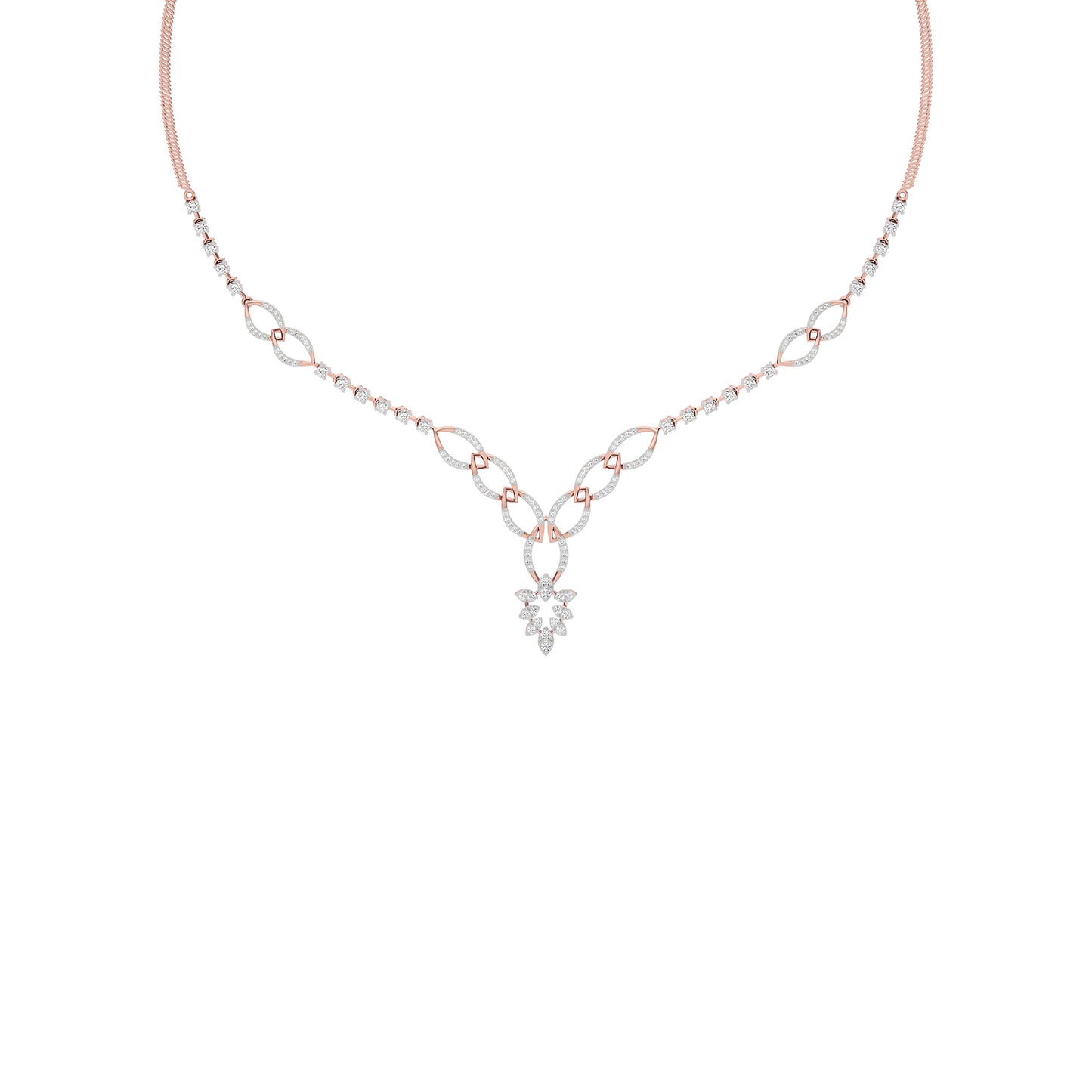Opal Serenity Diamond Necklace