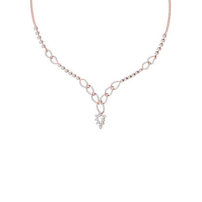 Opal Serenity Diamond Necklace 18 KT / Rose Gold