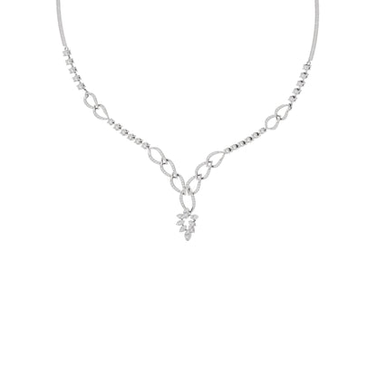 Opal Serenity Diamond Necklace 18 KT / White Gold