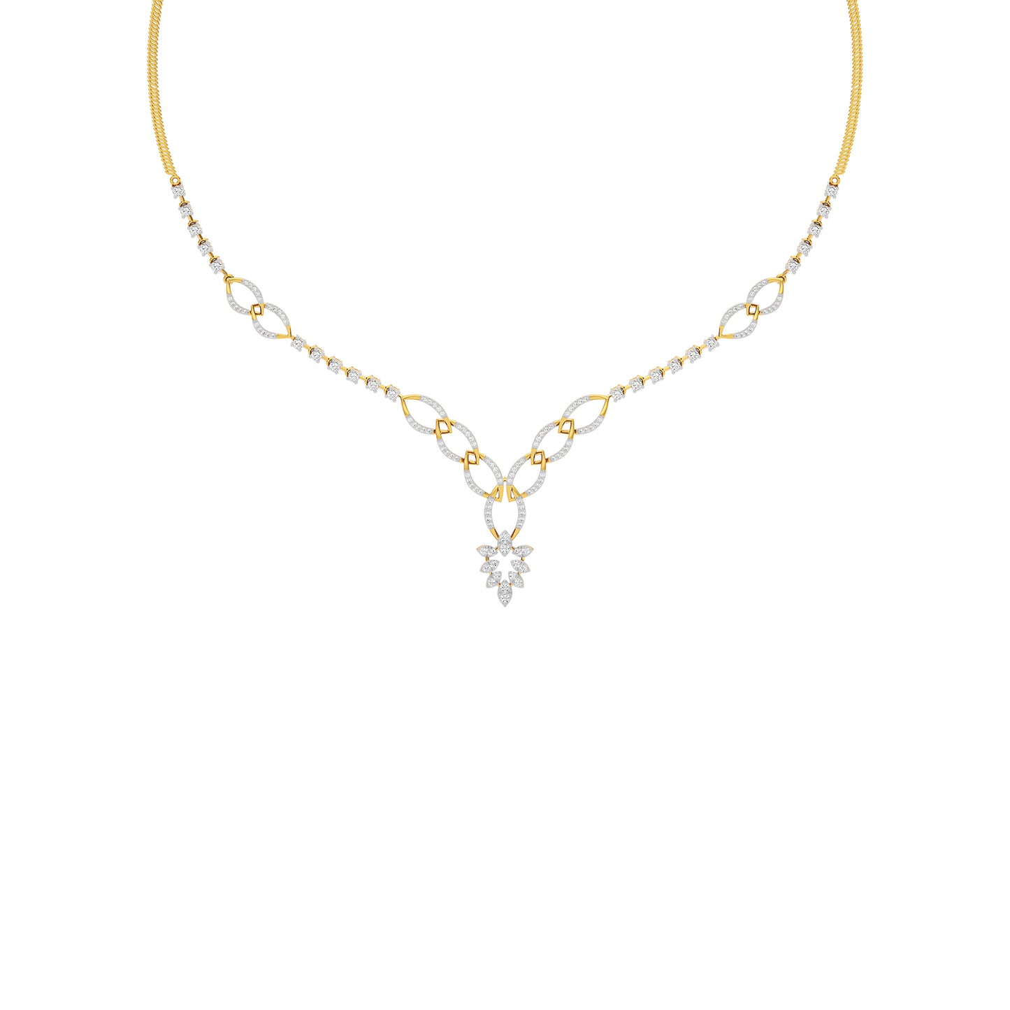 Opal Serenity Diamond Necklace