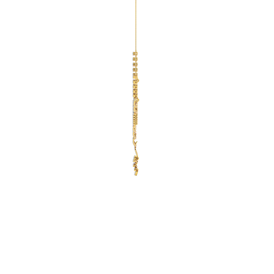Opal Serenity Diamond Necklace 18 KT / Yellow Gold