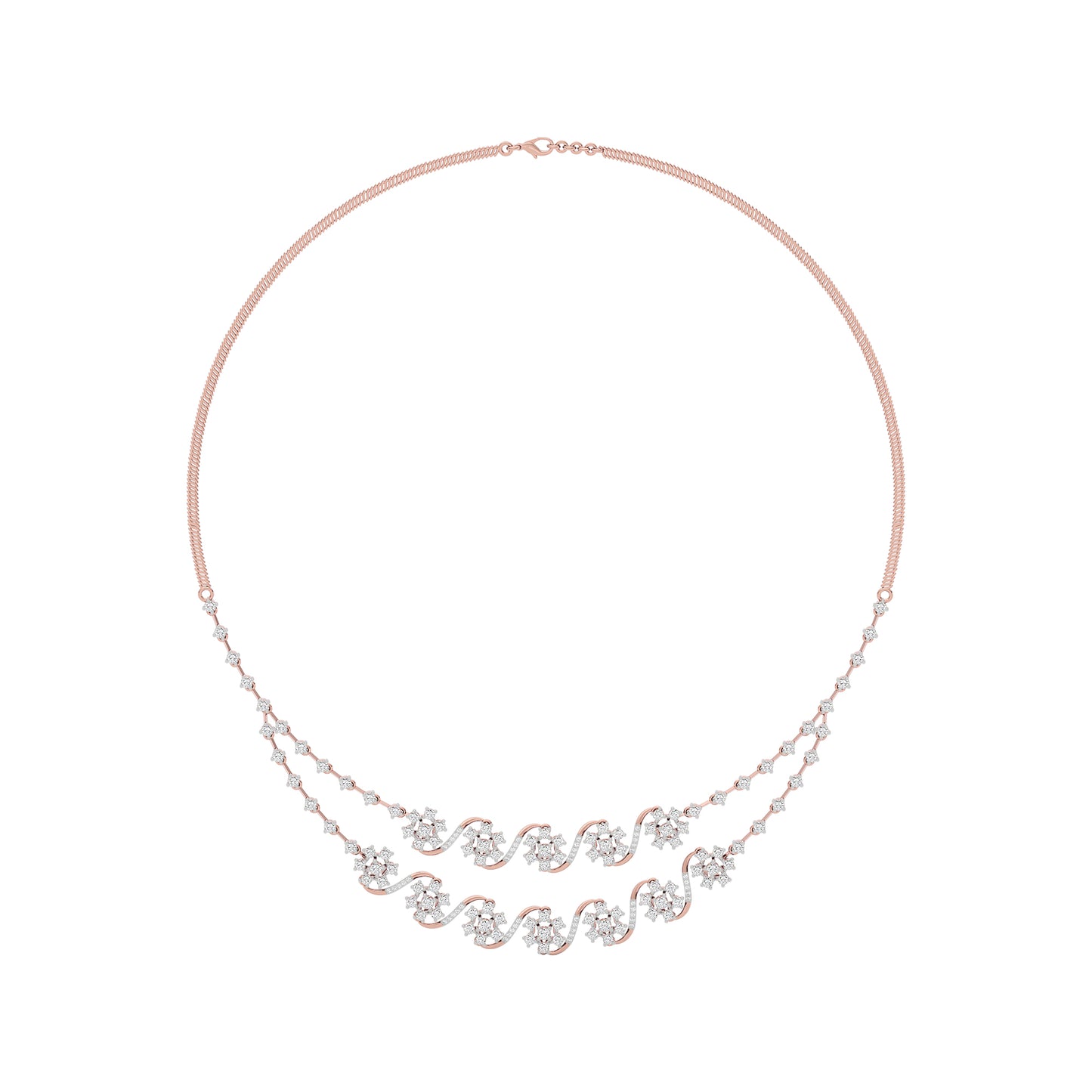 Royal Charm Diamond Necklace 18 KT / Rose Gold