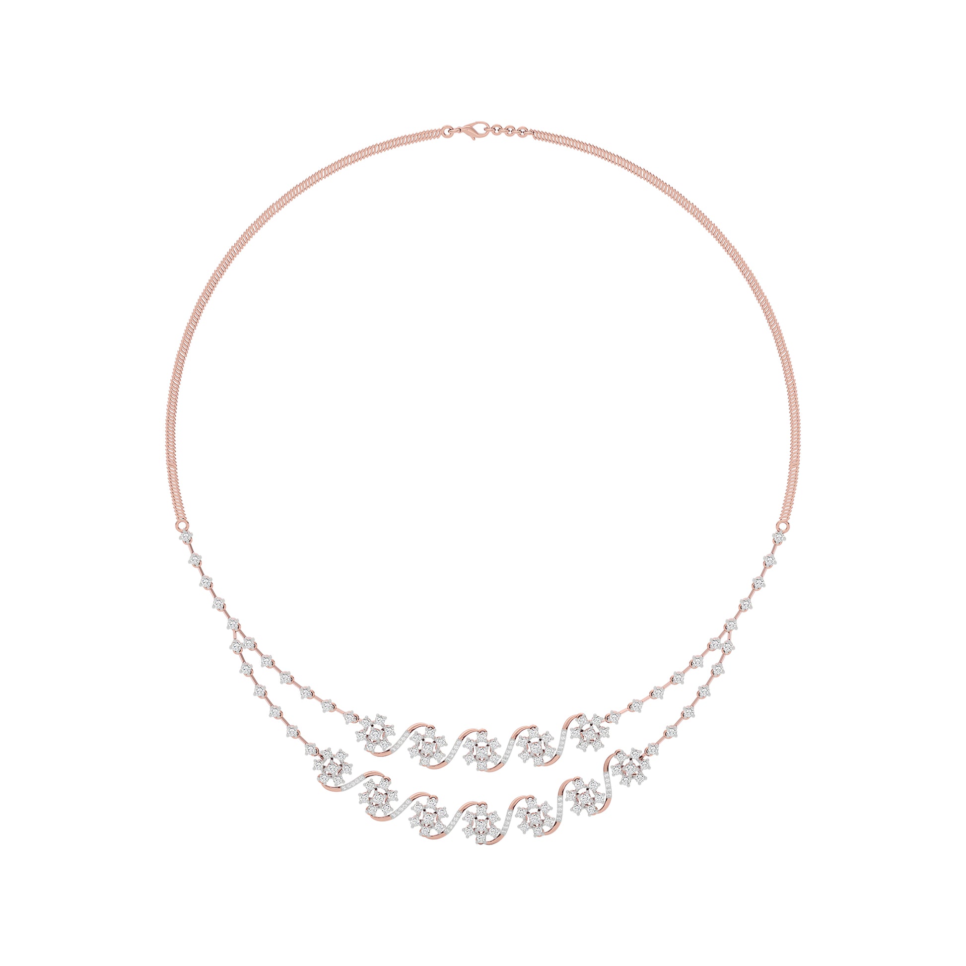 Royal Charm Diamond Necklace 18 KT / Rose Gold