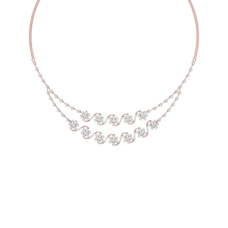 Royal Charm Diamond Necklace 18 KT / Rose Gold