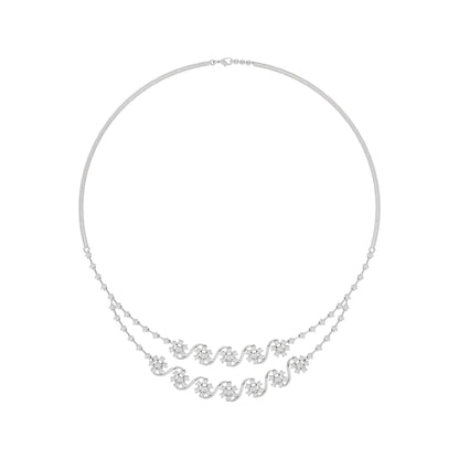 Royal Charm Diamond Necklace 18 KT / White Gold