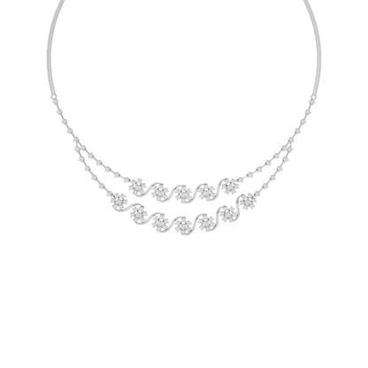 Royal Charm Diamond Necklace 18 KT / White Gold