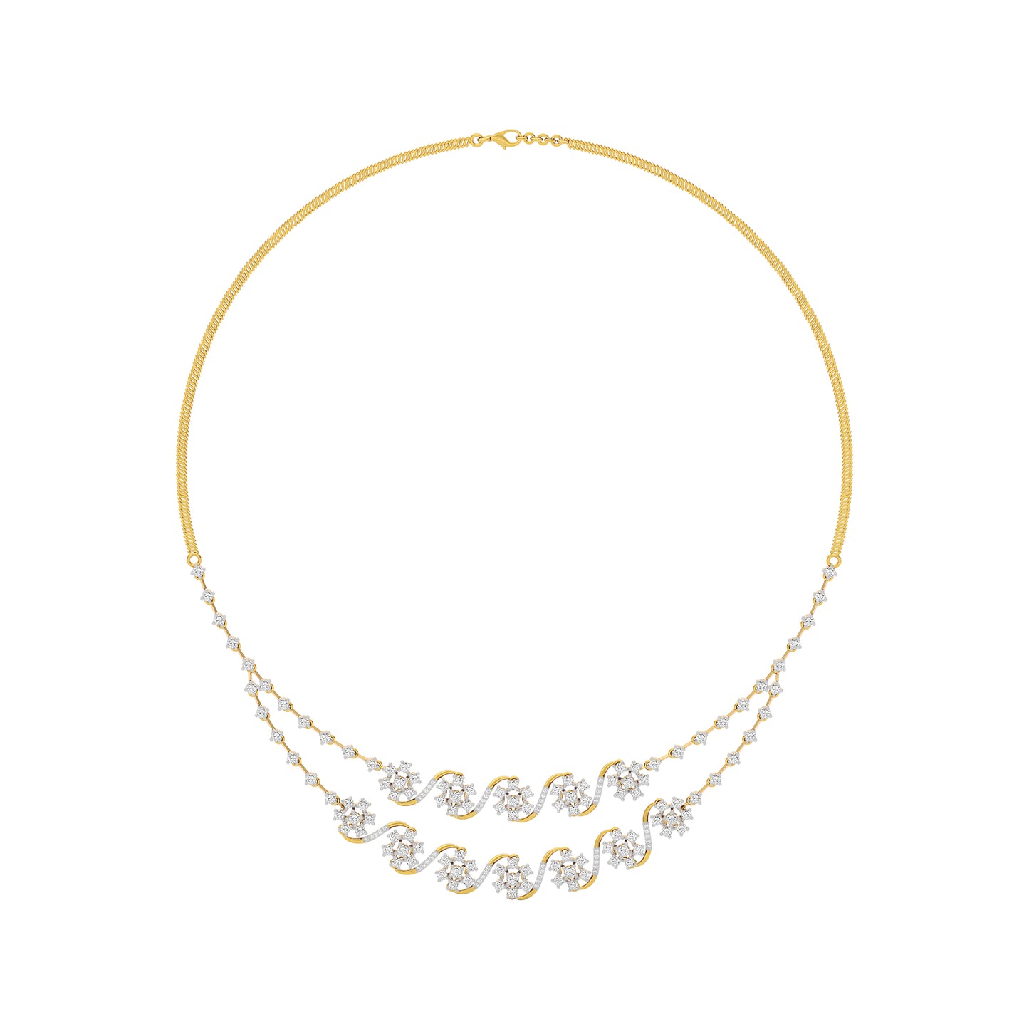 Royal Charm Diamond Necklace 18 KT / Yellow Gold