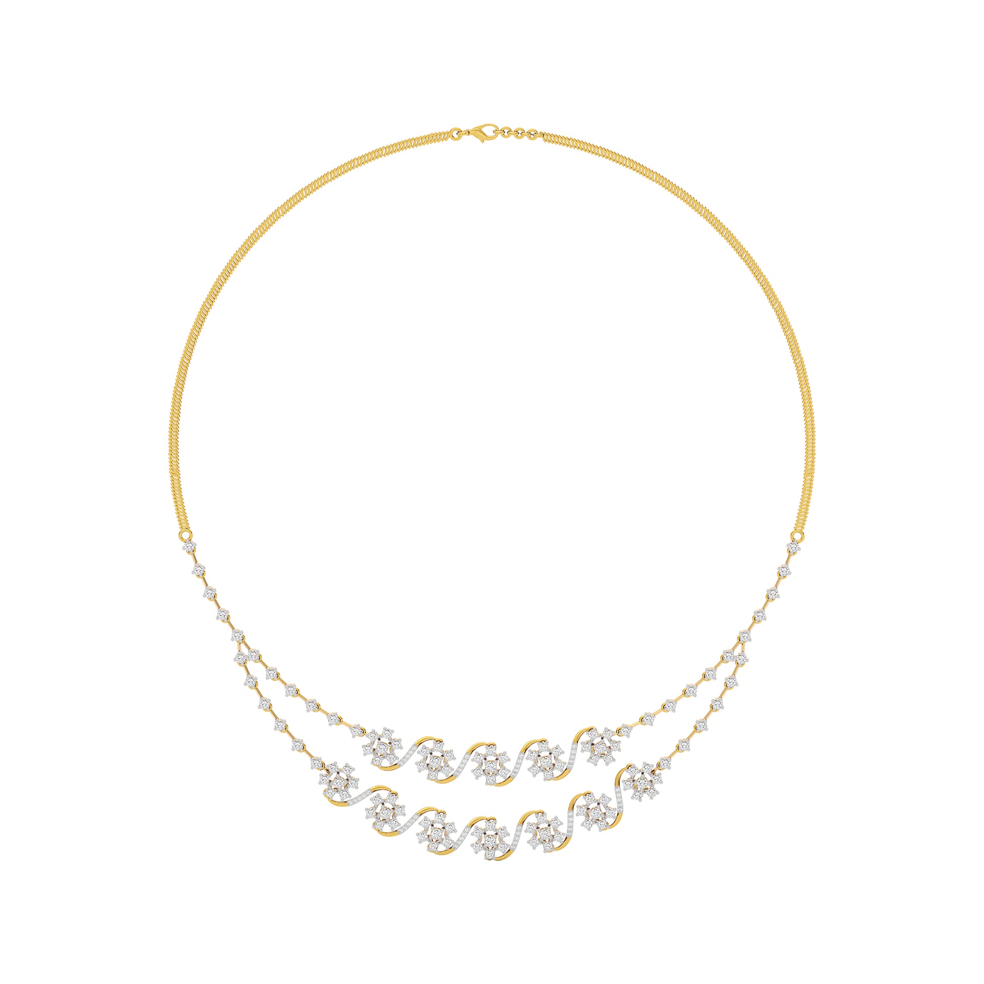 Royal Charm Diamond Necklace 18 KT / Yellow Gold