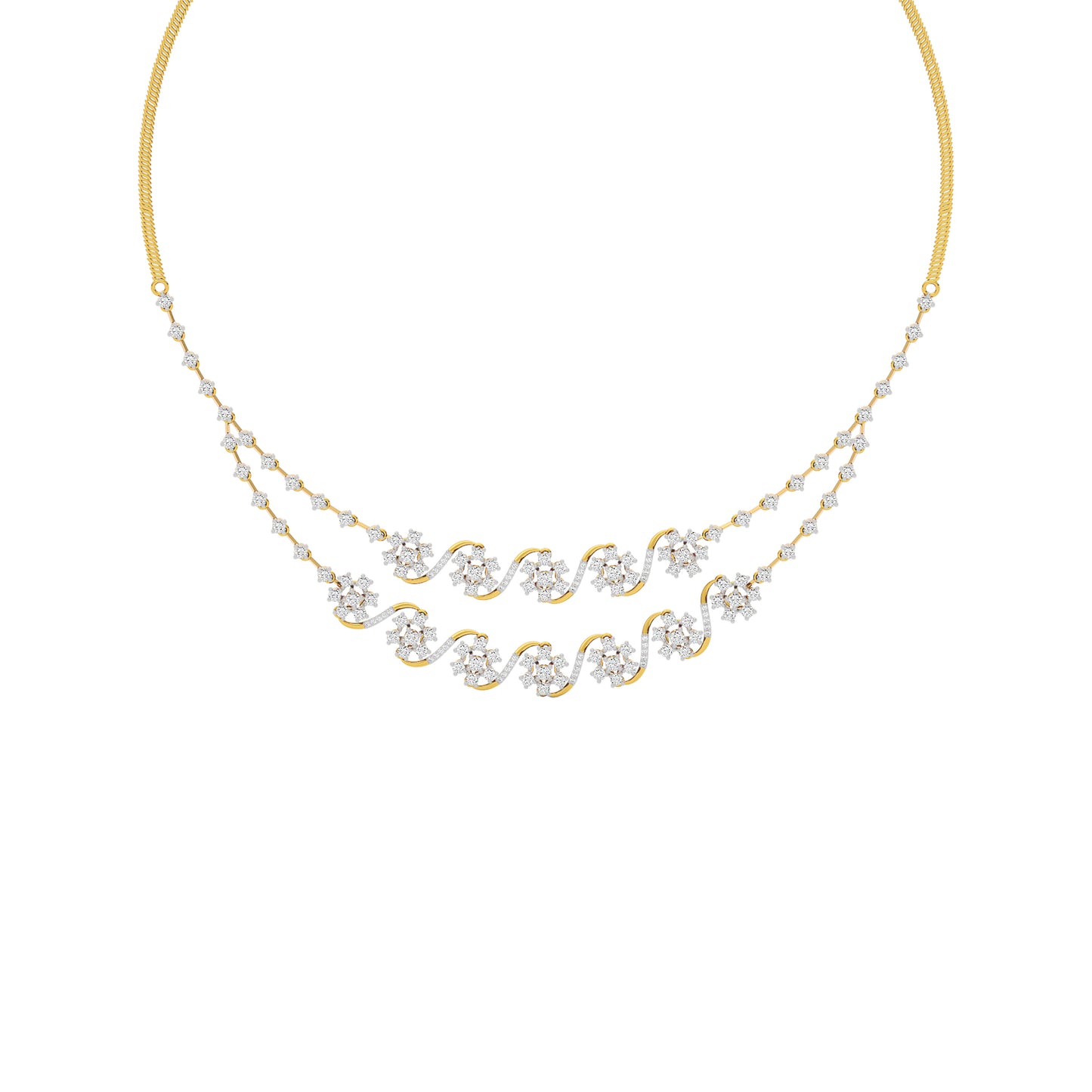 Royal Charm Diamond Necklace 18 KT / Yellow Gold