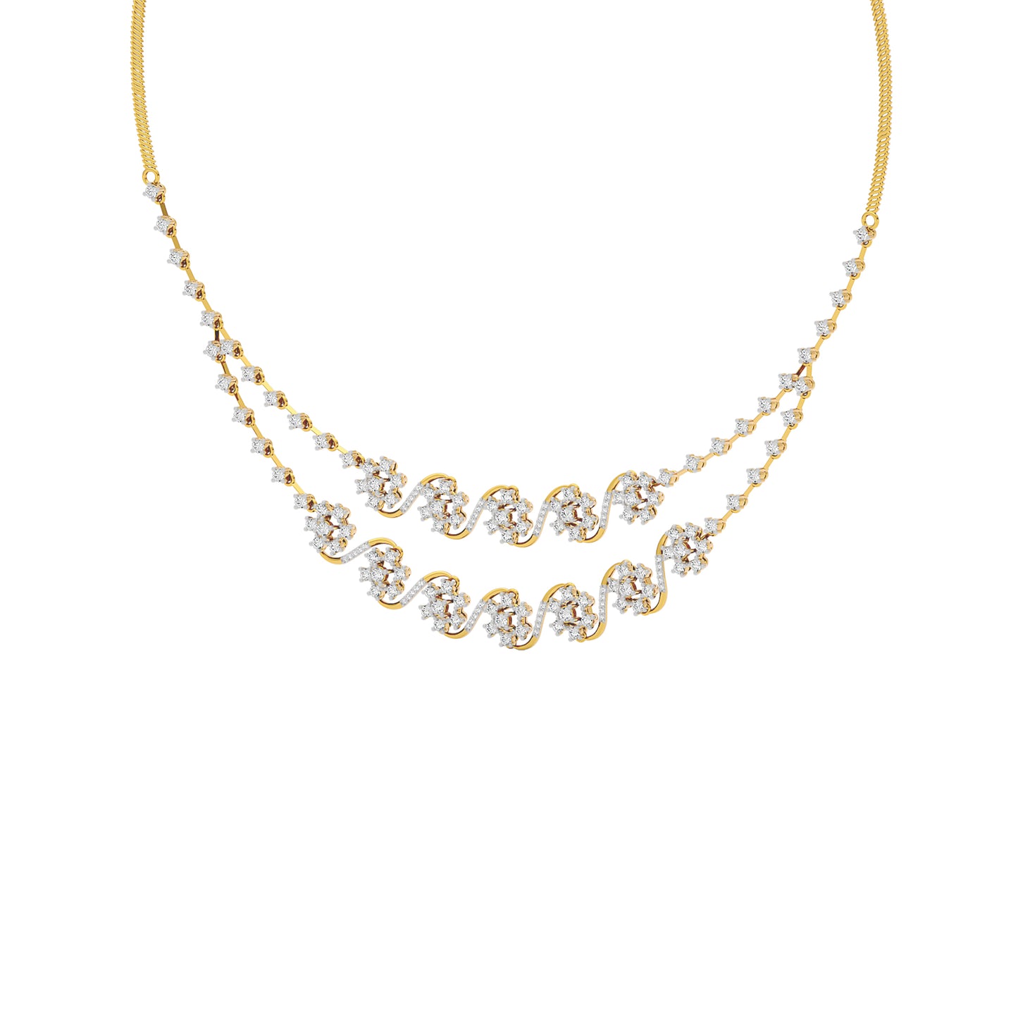 Royal Charm Diamond Necklace 18 KT / Yellow Gold