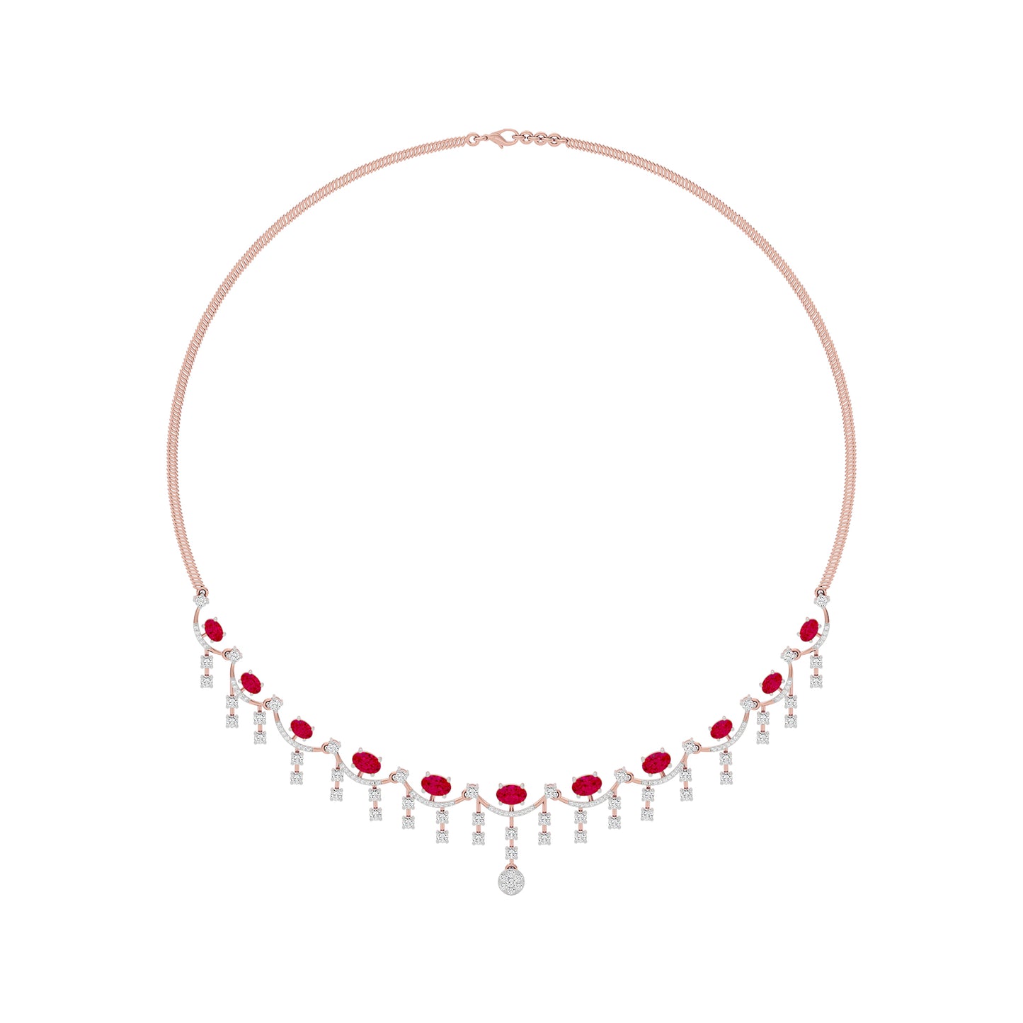 Eternal Radiance Diamond Necklace 18 KT / Rose Gold