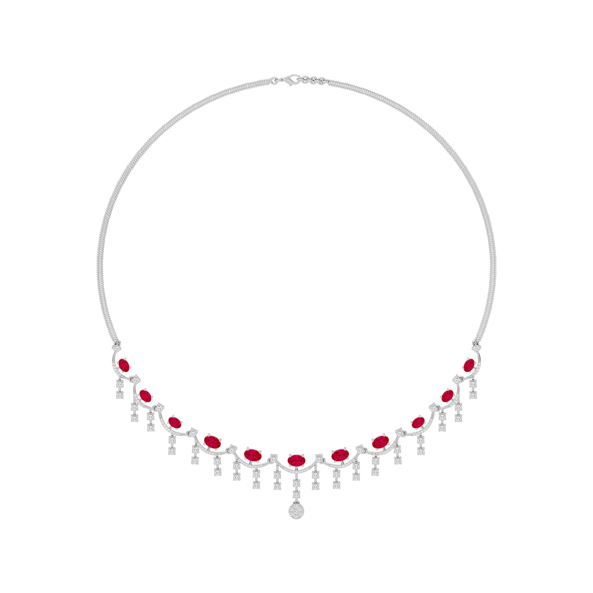 Eternal Radiance Diamond Necklace 18 KT / White Gold