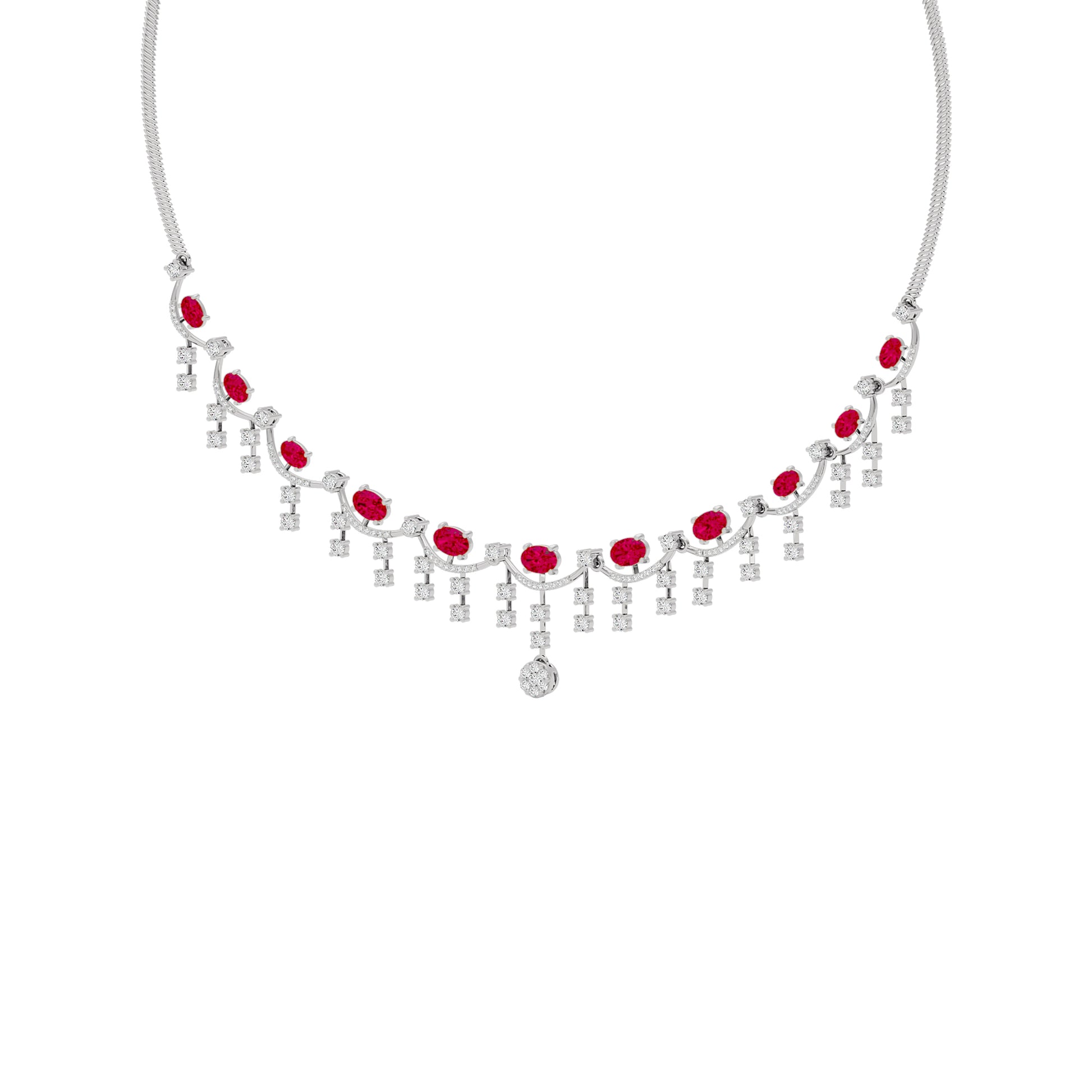 Eternal Radiance Diamond Necklace 18 KT / White Gold