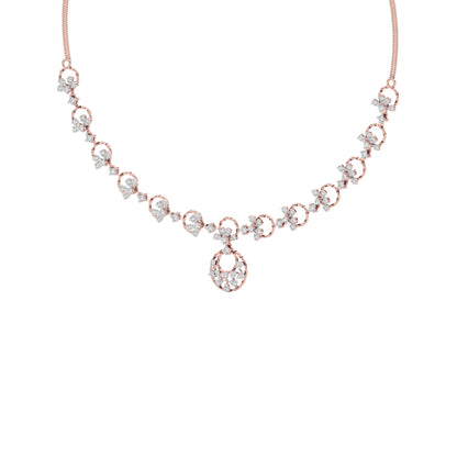Twilight Grace Diamond Necklace 18 KT / Rose Gold