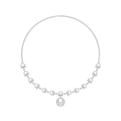 Twilight Grace Diamond Necklace 18 KT / White Gold