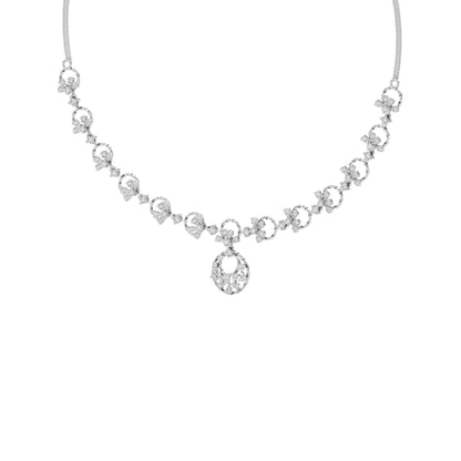 Twilight Grace Diamond Necklace 18 KT / White Gold