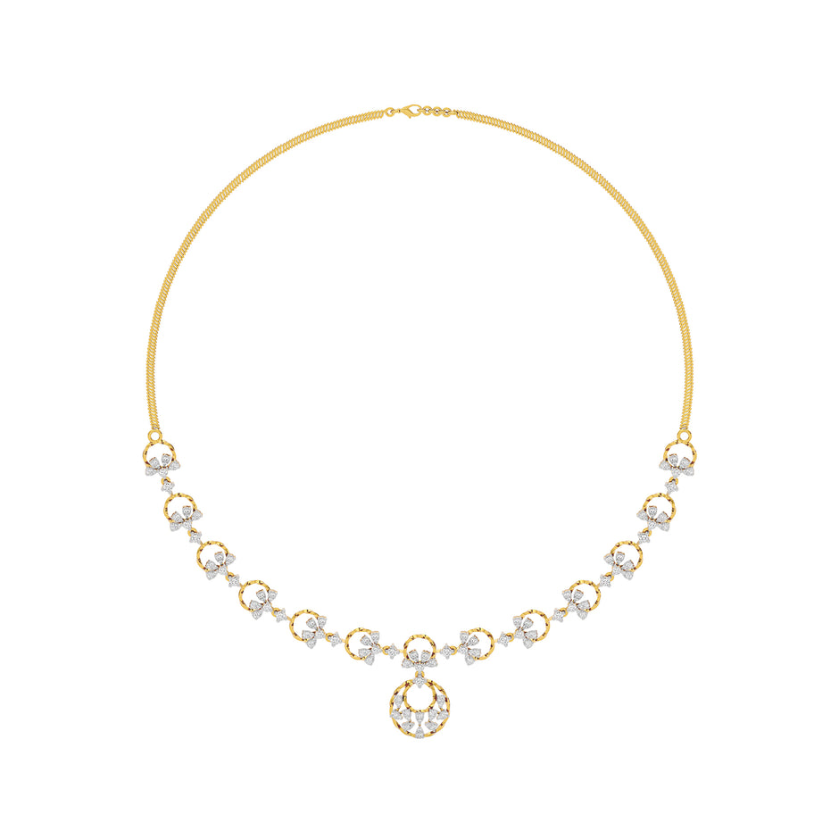 Twilight Grace Diamond Necklace 18 KT / Yellow Gold