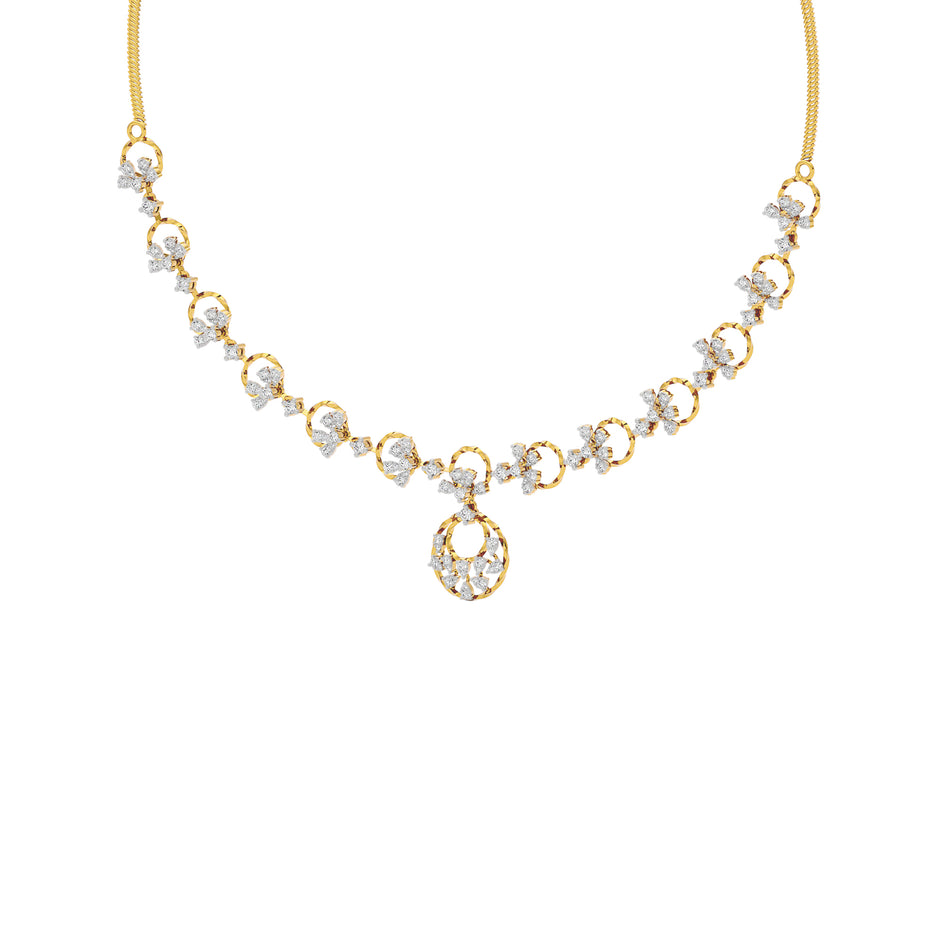 Twilight Grace Diamond Necklace 18 KT / Yellow Gold