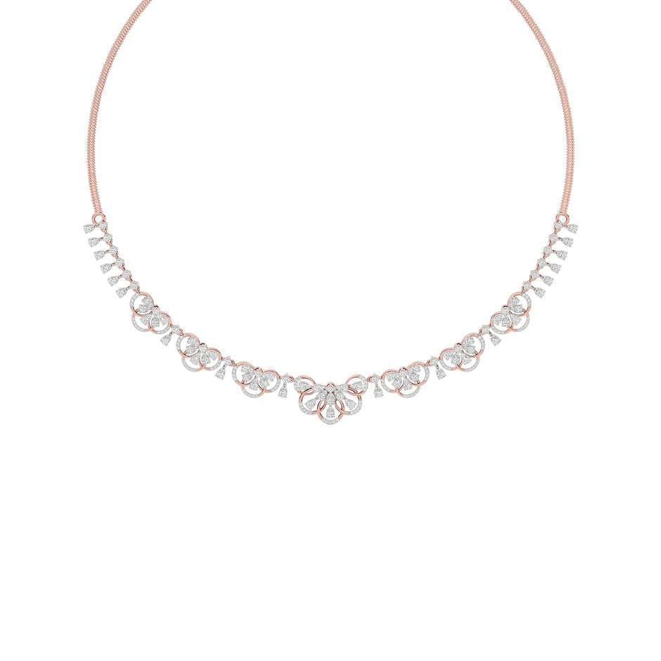 Illusionary Diamond Necklace 18 KT / Rose Gold