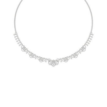 Illusionary Diamond Necklace 18 KT / White Gold
