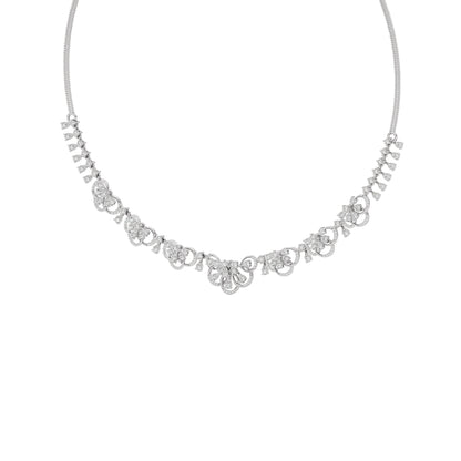 Illusionary Diamond Necklace 18 KT / White Gold
