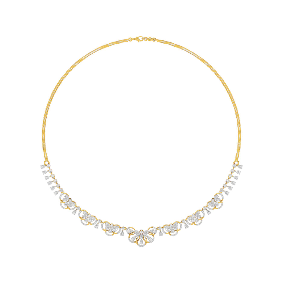 Illusionary Diamond Necklace 18 KT / Yellow Gold
