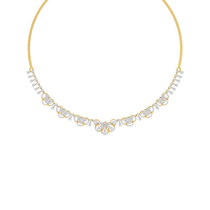 Illusionary Diamond Necklace 18 KT / Yellow Gold