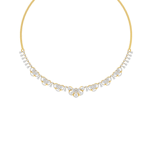 Illusionary Diamond Necklace 18 KT / Yellow Gold