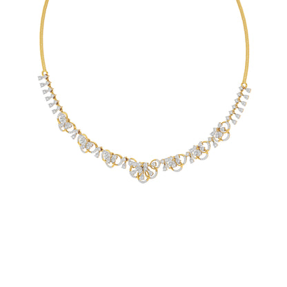 Illusionary Diamond Necklace 18 KT / Yellow Gold