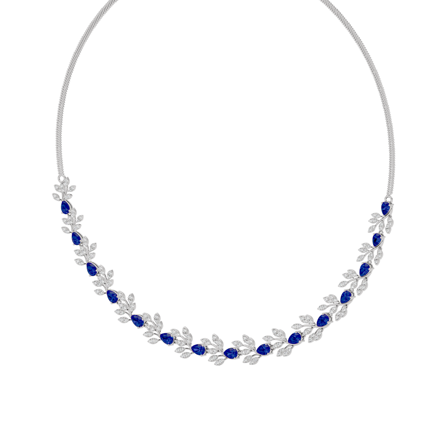 Shimmering Halo Diamond Necklace