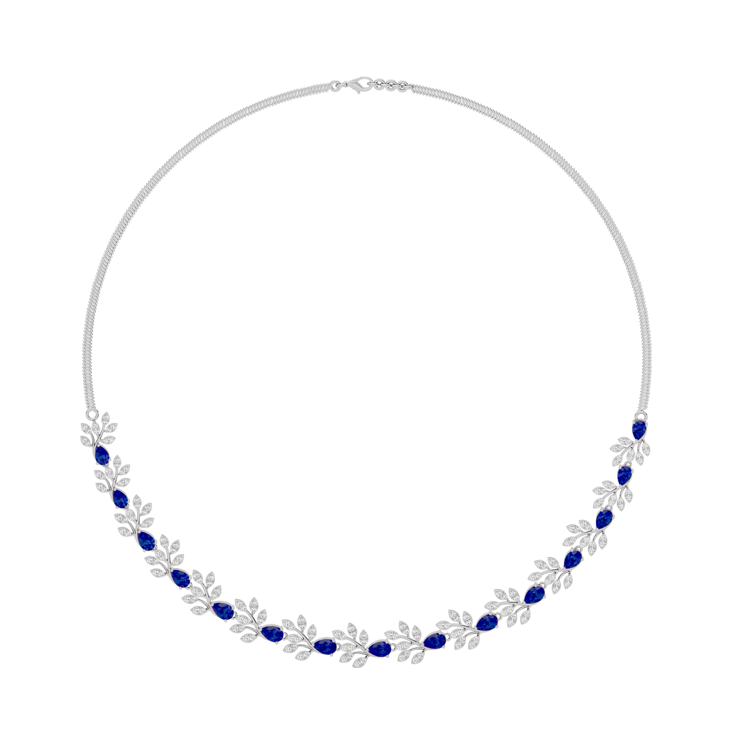 Shimmering Halo Diamond Necklace