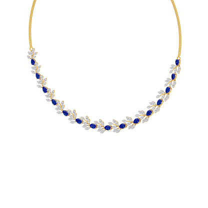 Shimmering Halo Diamond Necklace 18 KT / Yellow Gold