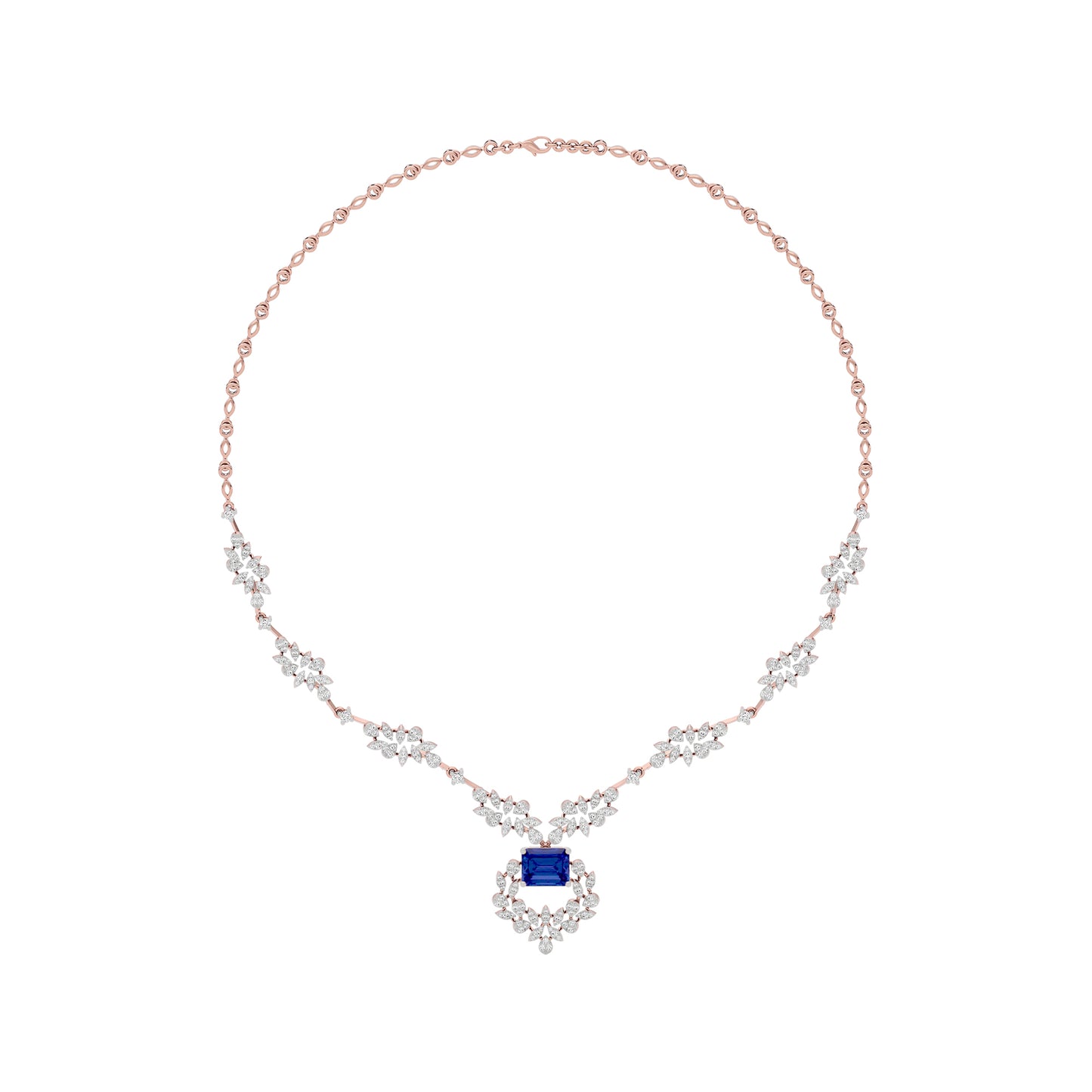 Serene Essence Diamond Necklace 18 KT / Rose Gold