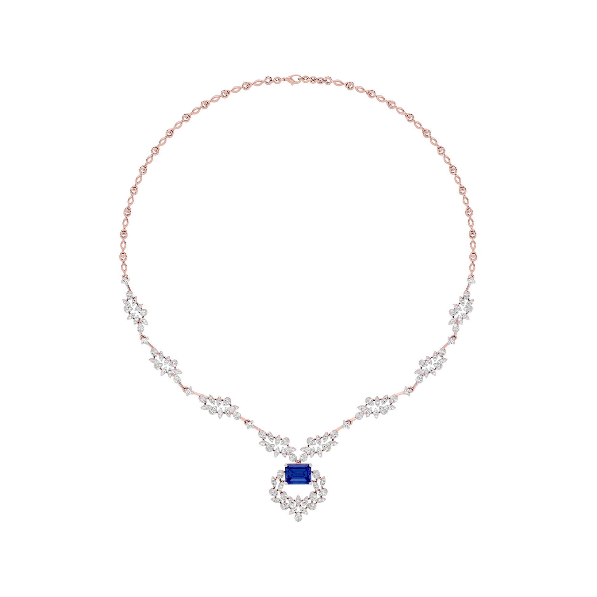 Serene Essence Diamond Necklace 18 KT / Rose Gold