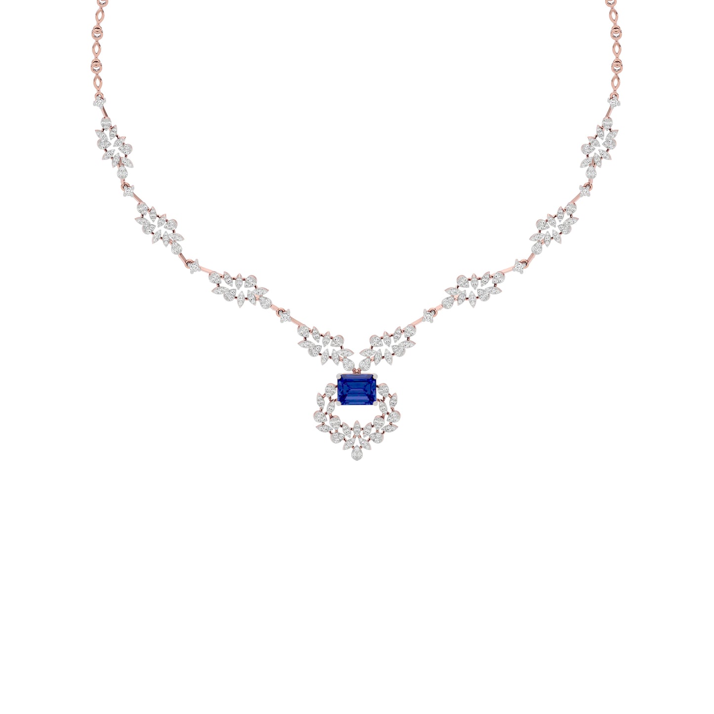 Serene Essence Diamond Necklace 18 KT / Rose Gold