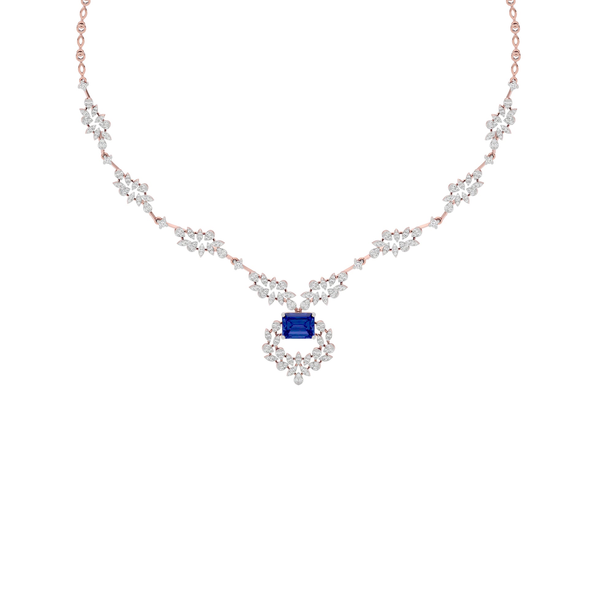 Serene Essence Diamond Necklace 18 KT / Rose Gold