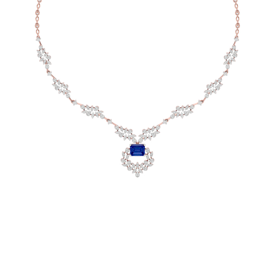Serene Essence Diamond Necklace 18 KT / Rose Gold