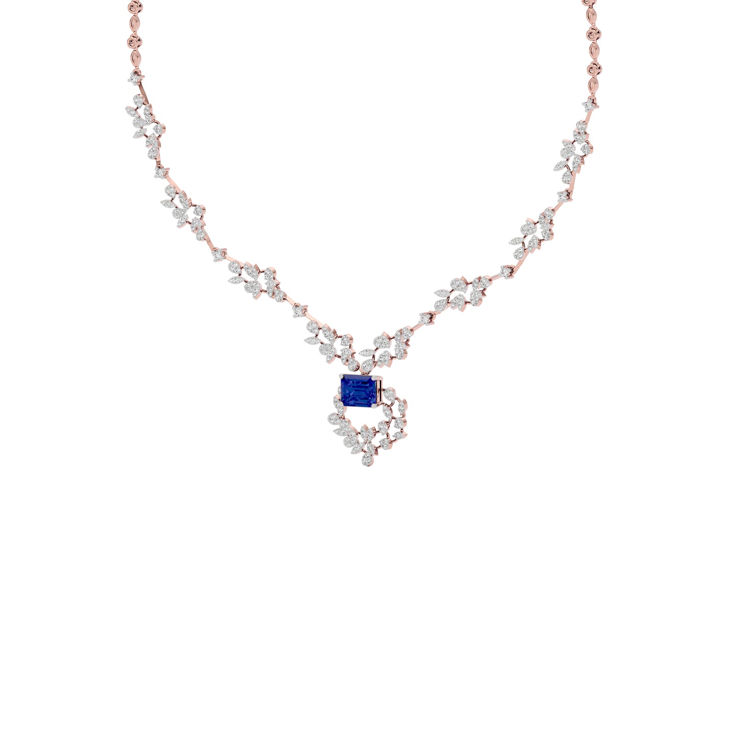 Serene Essence Diamond Necklace 18 KT / Rose Gold