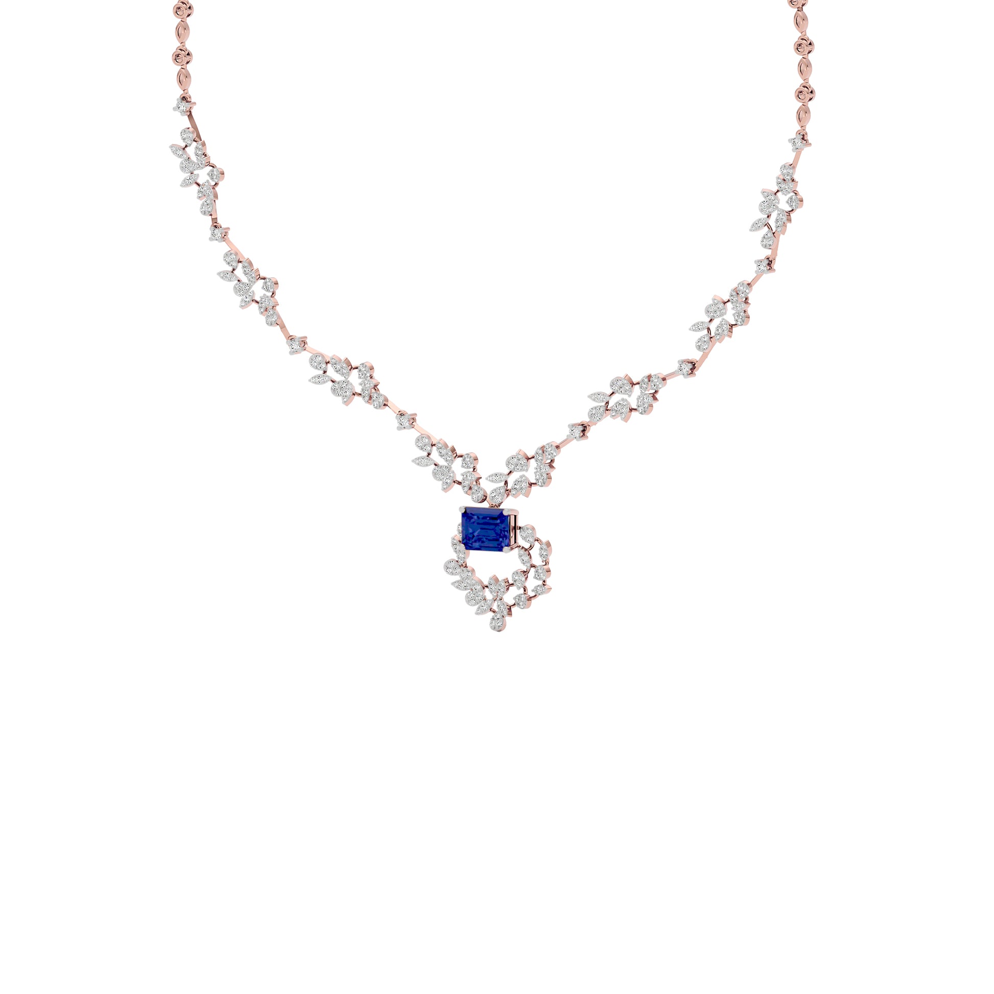 Serene Essence Diamond Necklace 18 KT / Rose Gold