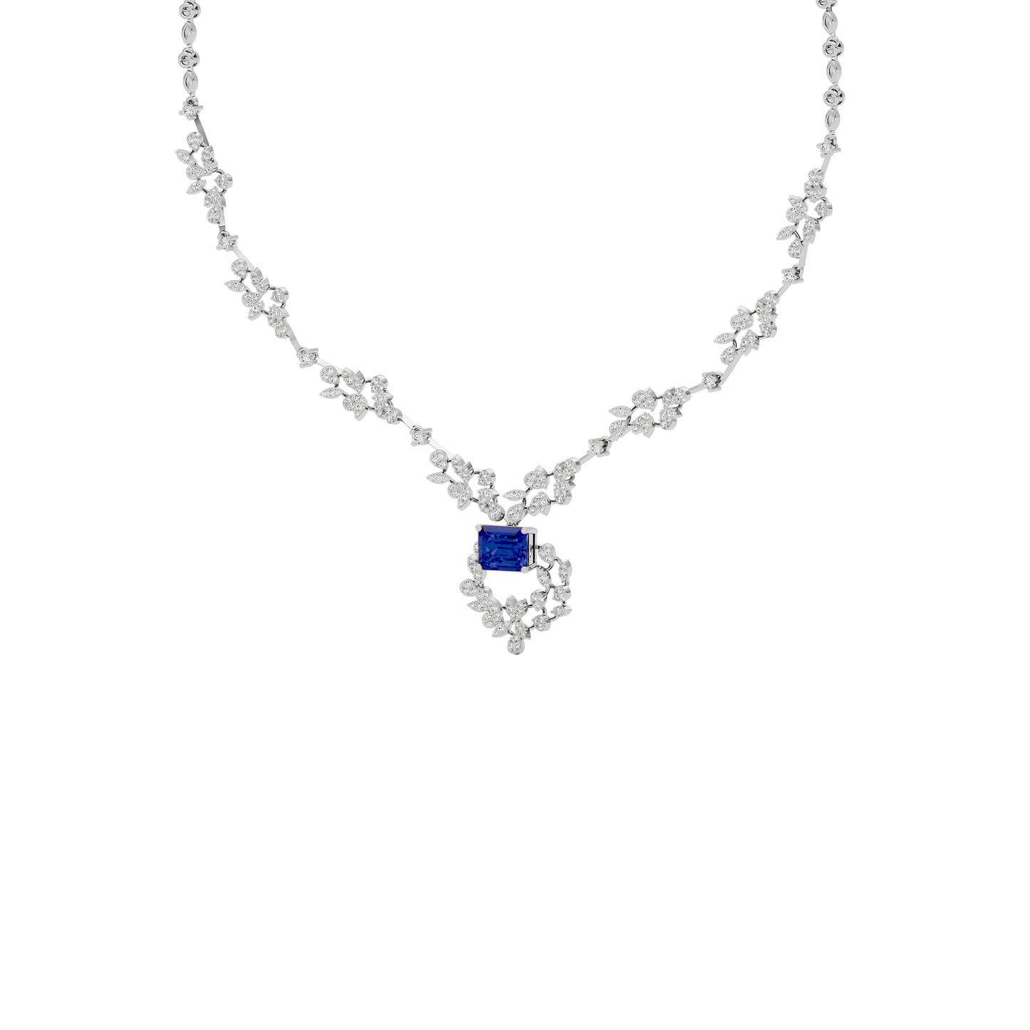 Serene Essence Diamond Necklace 18 KT / White Gold