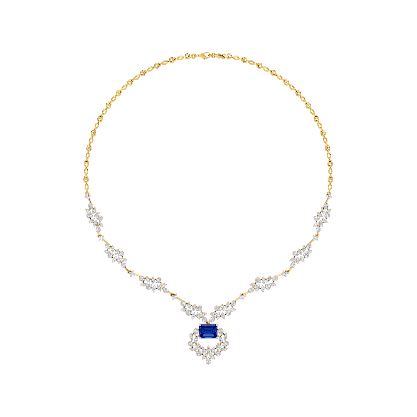 Serene Essence Diamond Necklace 18 KT / Yellow Gold