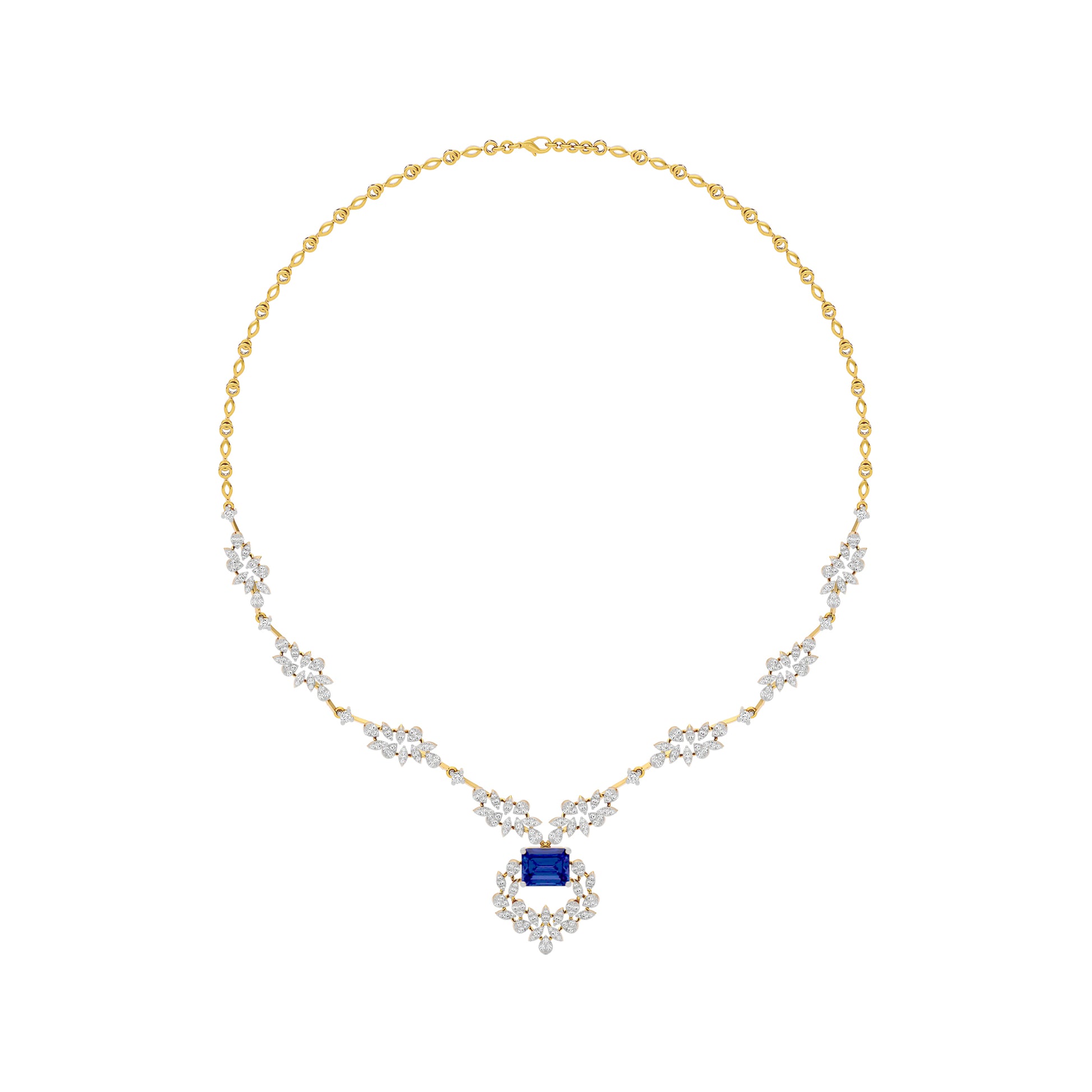 Serene Essence Diamond Necklace 18 KT / Yellow Gold